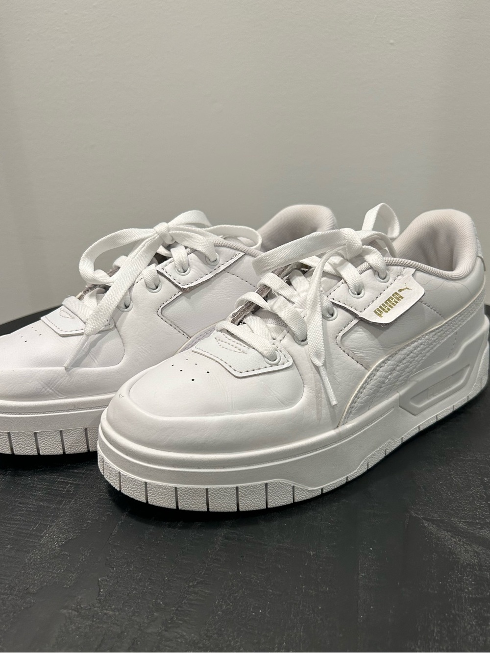 Puma Cali Dream Leather White Leather Womens Sneaker
